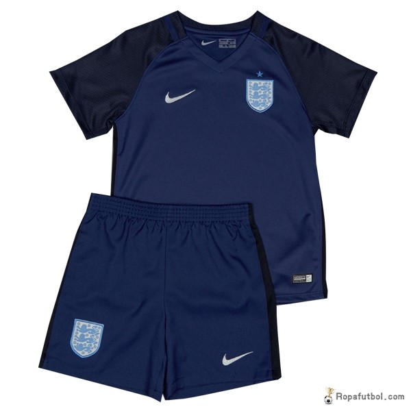 Camiseta Inglaterra Replica Segunda Ropa Niños 2017 Azul